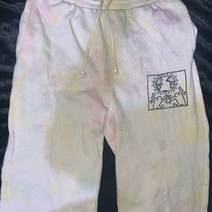 keith haring women’s tie dye sweatpants